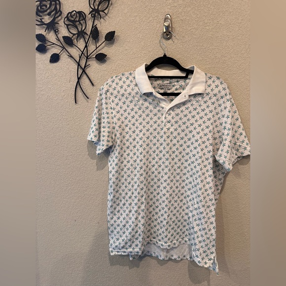 Britches Sport Other - Britches Sport Samtex Polo Starfish Golf Shirt White Beach Tropical Size Medium